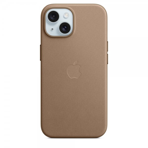 Apple Original iPhone 15 Cover FineWoven MagSafe Muldbadsbrun
