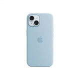 Apple Original iPhone 15 Cover Silikone Cover MagSafe Lyseblå