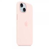 Apple Original iPhone 15 Cover Silikone MagSafe Lys Rosa