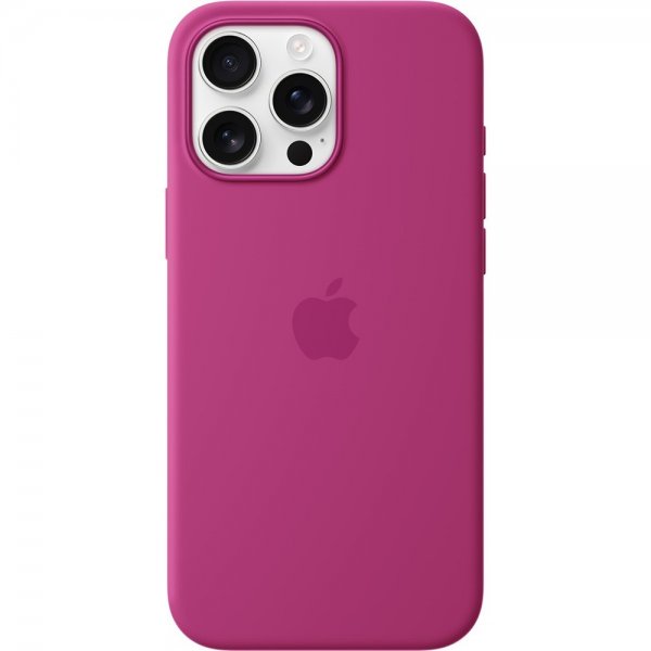 Apple Original iPhone 16 Pro Max Cover Silikone Cover MagSafe Fuchsia