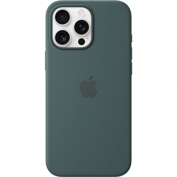 Apple Original iPhone 16 Pro Max Cover Silikone Cover MagSafe Søgrøn