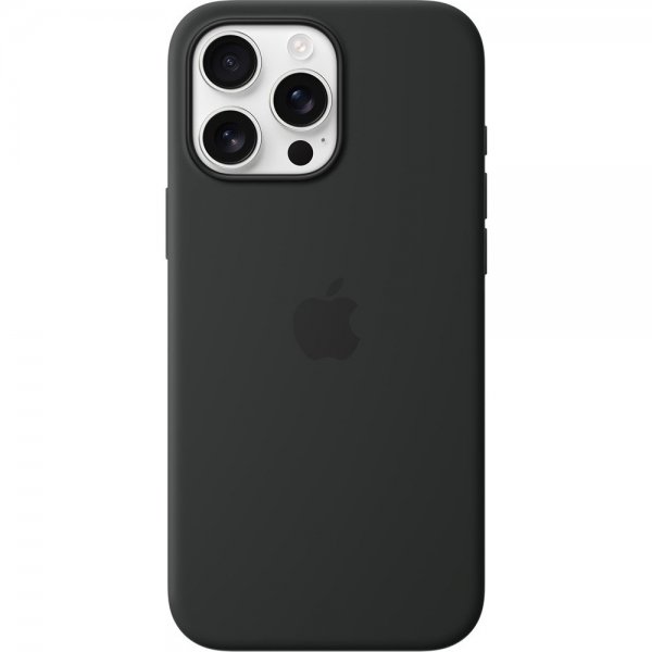Apple Original iPhone 16 Pro Max Cover Silikone Cover MagSafe Sort