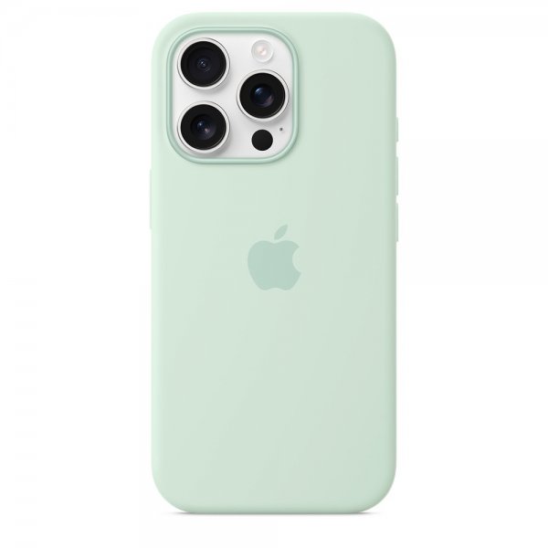 Apple Original iPhone 16 Pro Cover Silikone Cover MagSafe Aquamarine