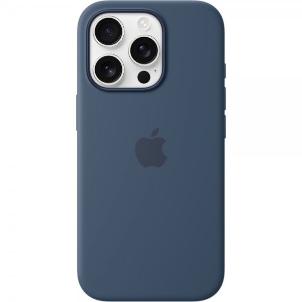 Apple Original iPhone 16 Pro Cover Silikone Cover MagSafe Denim