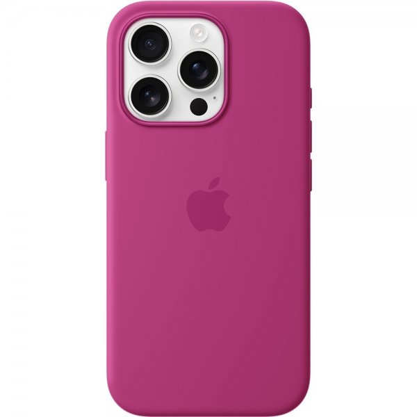 Apple Original iPhone 16 Pro Cover Silicone Case MagSafe Fuchsia