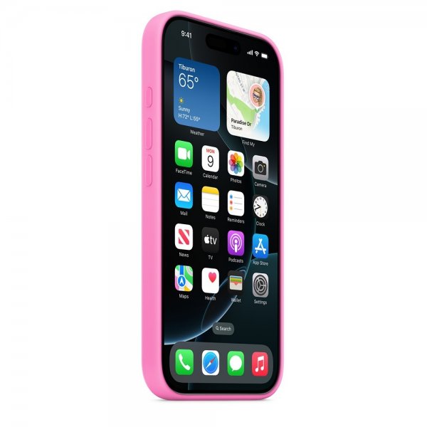 Apple Original iPhone 16 Pro Cover Silikone Cover MagSafe Peony