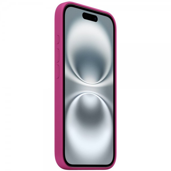 Apple Original iPhone 16 Cover Silikone Cover MagSafe Fuchsia
