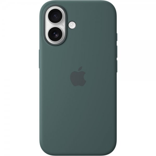 Apple Original iPhone 16 Cover Silikone Cover MagSafe Lake Green