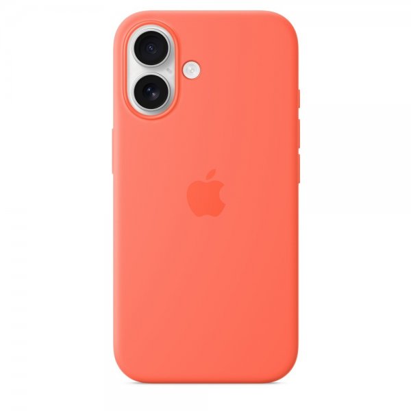 Apple Original iPhone 16 Cover Silikone Cover MagSafe Tangerine