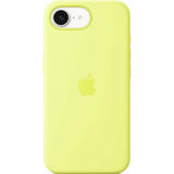 Apple Original iPhone 16e Cover Silicone Case Neon Yellow