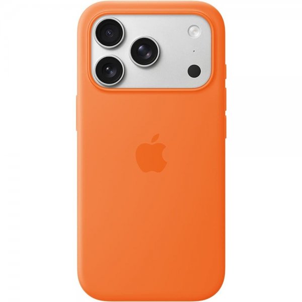 Apple Original iPhone 17 Pro Max Cover Silicone Case MagSafe Orange