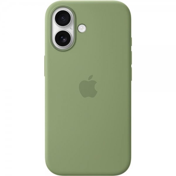 Apple Original iPhone 17 Cover Silicone Case MagSafe Light Moss
