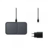 Samsung Original Trådløs Oplader Super Fast Wireless Charger Duo 15W Sort