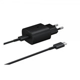 Samsung Original Vægoplader 25W med Type C til Type C-kabel Sort