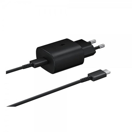 Samsung Original Vægoplader 25W med Type C til Type C-kabel Sort