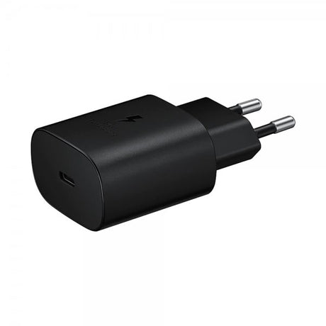 Samsung Original Vægoplader 25W med Type C til Type C-kabel Sort