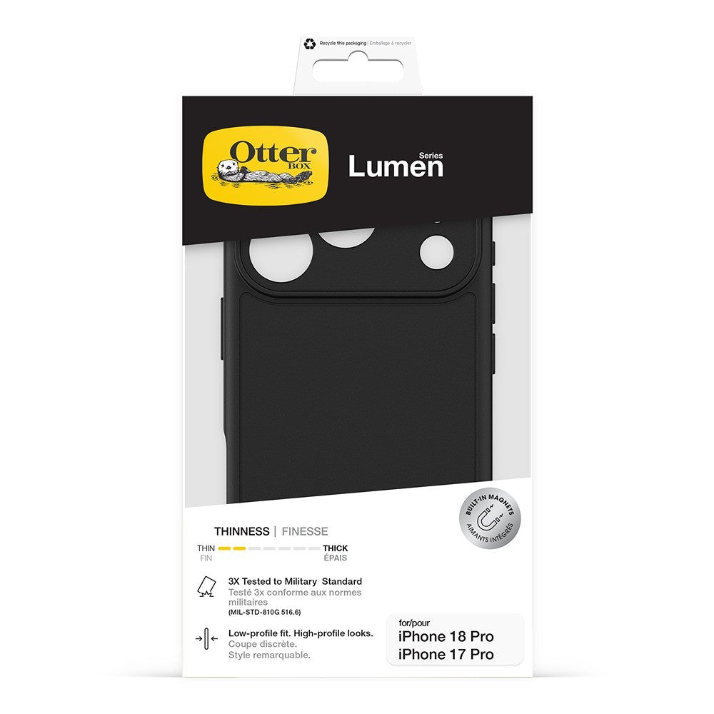 Otterbox iPhone 17 Pro/iPhone 18 Pro Cover Lumen MagSafe Sort