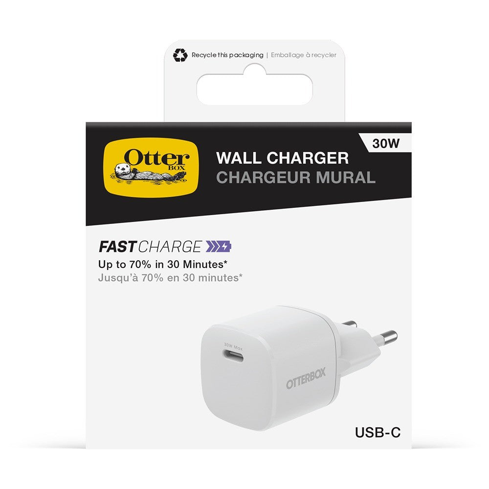 Otterbox Oplader Fast Charge Standard USB-C 30W Hvid