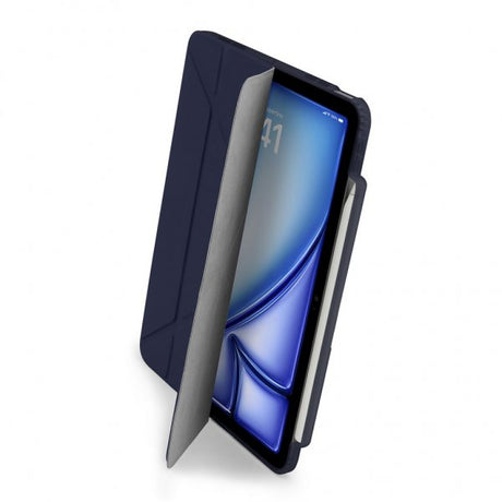 Pipetto iPad Air 11 (M2/M3/M4) Cover Origami No3 Pencil Case Mørkeblå