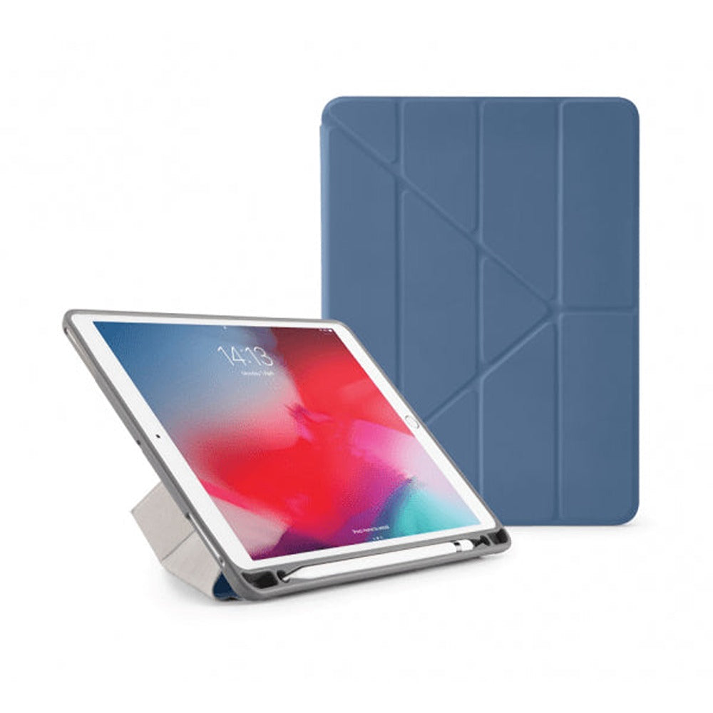 Pipetto iPad Air 2019 (gen 3)/iPad Pro 10.5 Cover Origami Pencil Navy
