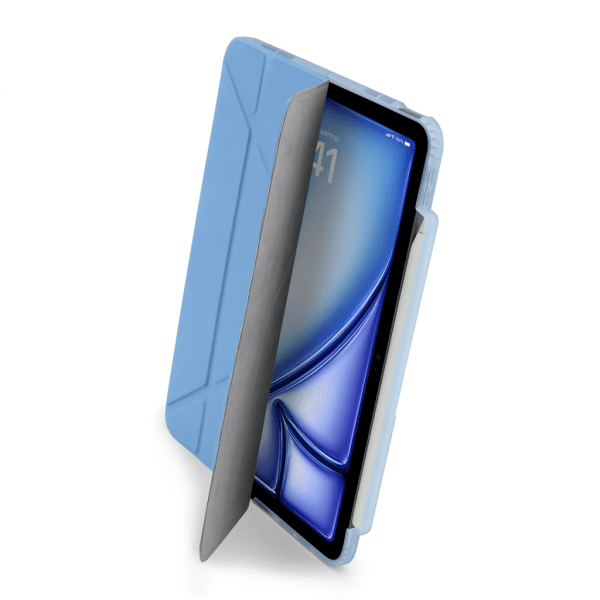 Pipetto iPad Air 11 (M2/M3/M4) Cover Origami No3 Pencil Case Lyseblå