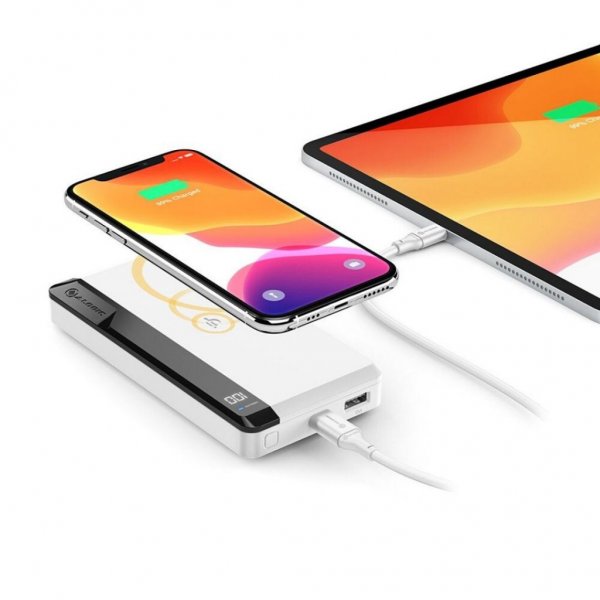 ALOGIC USB-C 10.000mAh Trådløs Power Bank Ultimate Hvid