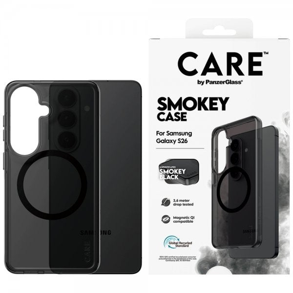 CARE by PanzerGlass Samsung Galaxy S26 Cover Smokey MagSafe Sort