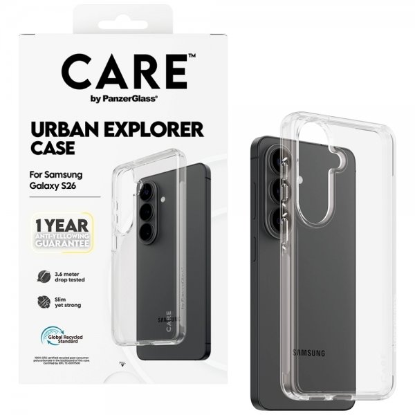 CARE by PanzerGlass Samsung Galaxy S26 Cover Urban Explorer Transparent