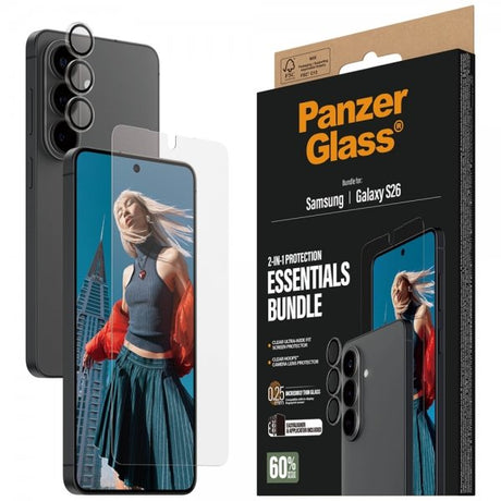 PanzerGlass Samsung Galaxy S26 Skærmbeskytter og Kamerabeskyttelse 2-i-1 Bundle