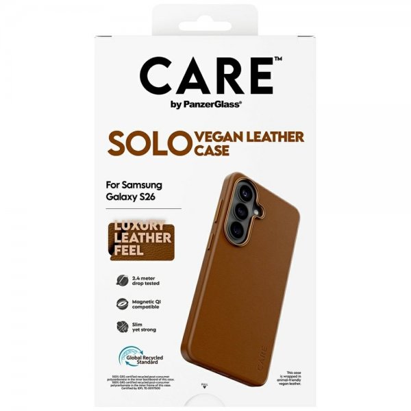 CARE by PanzerGlass Samsung Galaxy S26 Etui Solo Brun
