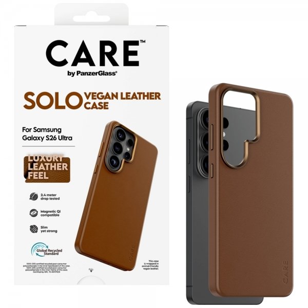 CARE by PanzerGlass Samsung Galaxy S26 Ultra Cover Solo Brun