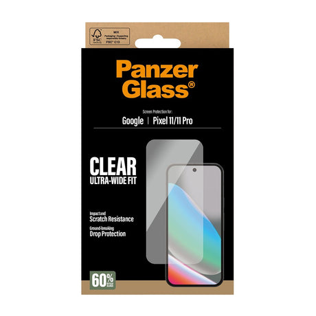 PanzerGlass Google Pixel 11/Google Pixel 11 Pro Skærmbeskytter Ultra-Wide Fit