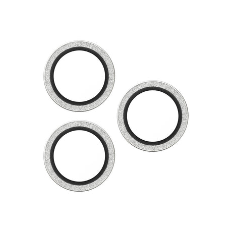 PanzerGlass iPhone 16 Pro/Pro Max/17 Pro/Pro Max Kameralinsebeskytter Hoops Glitter Sølv
