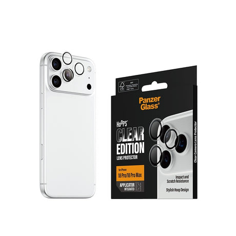 PanzerGlass iPhone 18 Pro/iPhone 18 Pro Max Kameralinsebeskytter Hoops Klar