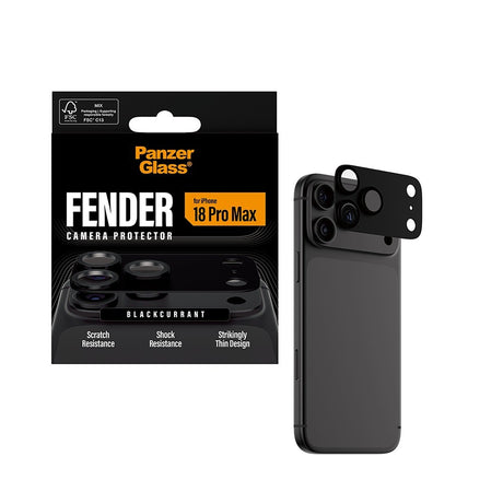 PanzerGlass iPhone 18 Pro Max Kameralinsebeskytter Fender Blackcurrant