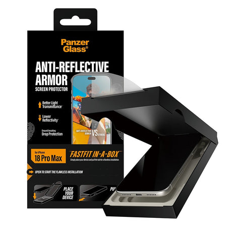 PanzerGlass iPhone 18 Pro Max Skærmbeskytter Anti-reflective Armor Fastfit