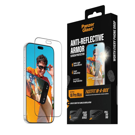PanzerGlass iPhone 18 Pro Max Skærmbeskytter Anti-reflective Armor Fastfit