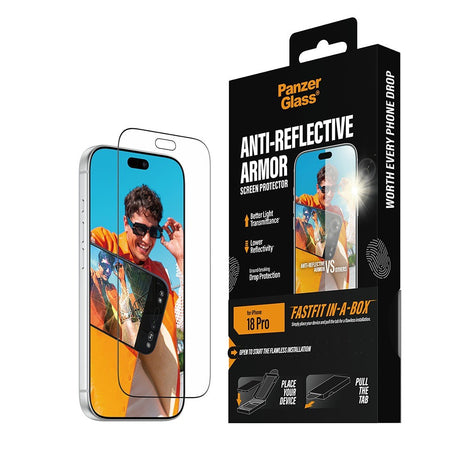 PanzerGlass iPhone 18 Pro Skærmbeskytter Anti-reflective Armor Fastfit