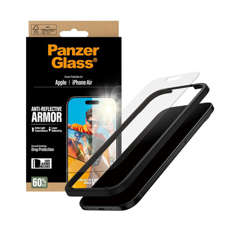 PanzerGlass iPhone Air Skærmbeskytter Ultra-Wide Fit Anti-reflective EasyAligner