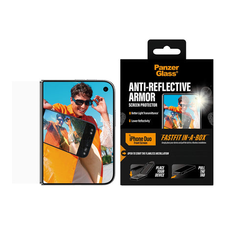 PanzerGlass iPhone Duo Skærmbeskytter Anti-reflective Armor Fastfit