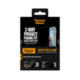 PanzerGlass iPhone Duo Skærmbeskytter Frame Fit Privacy Fastfit