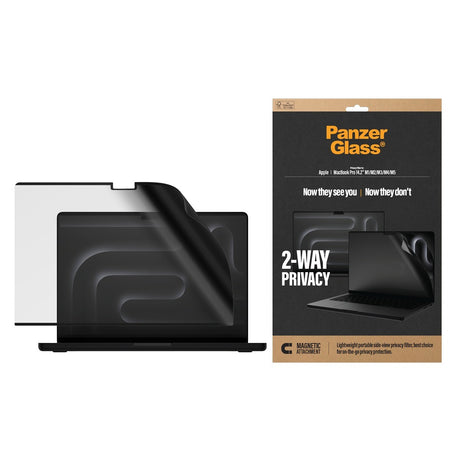 PanzerGlass MacBook Pro 14 M1-M5 Skærmbeskytter Magnetic 2-Way Privacy Film