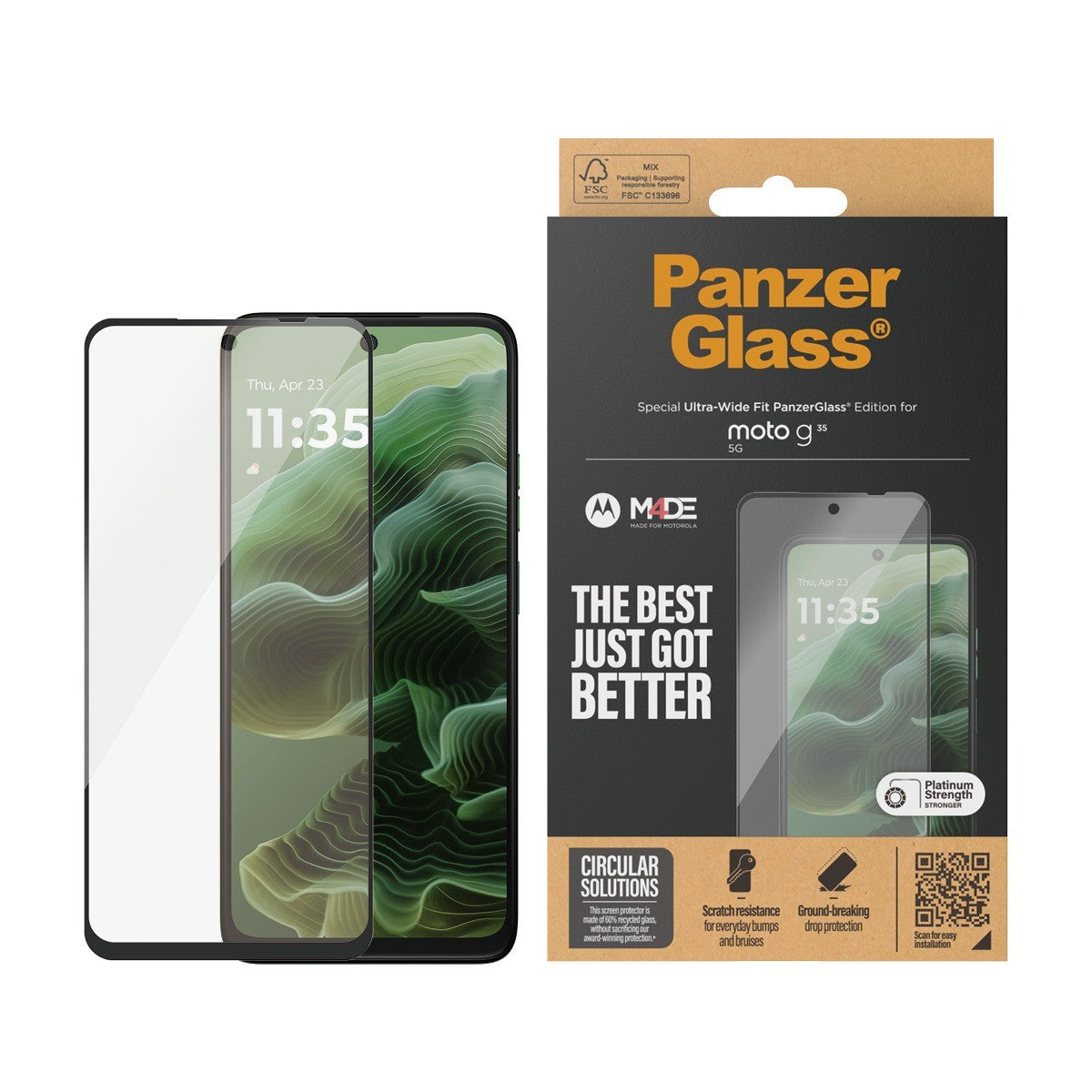 PanzerGlass Motorola Moto G56 Skærmbeskytter Ultra-Wide Fit