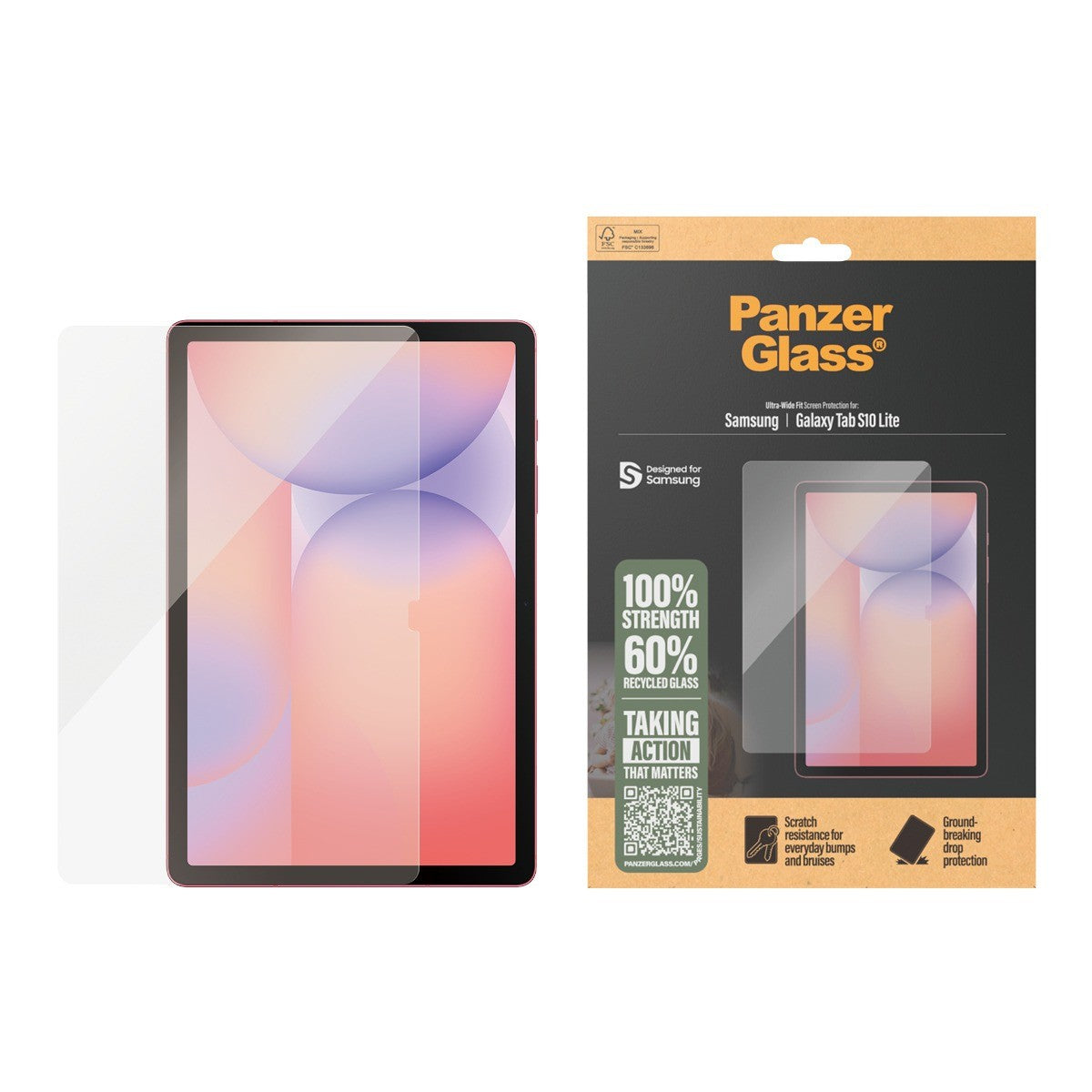 PanzerGlass Samsung Galaxy Tab S10 Lite Skærmbeskytter Ultra-Wide Fit