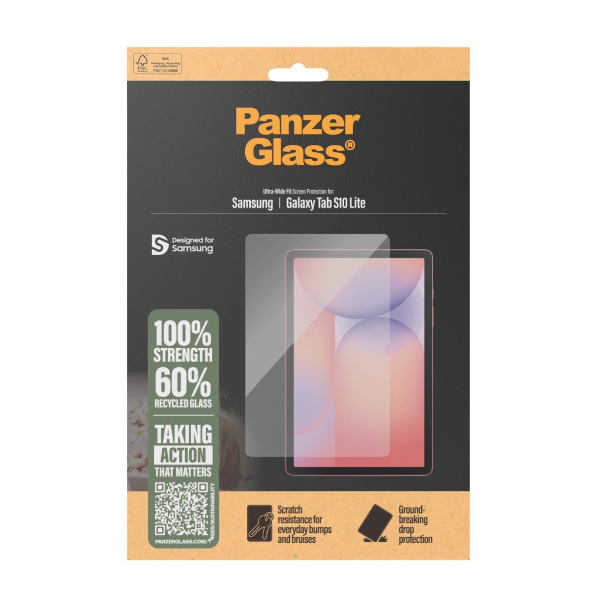 PanzerGlass Samsung Galaxy Tab S10 Lite Skærmbeskytter Ultra-Wide Fit