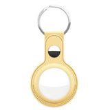 KeyBudz AirTag Holder Læder Gul