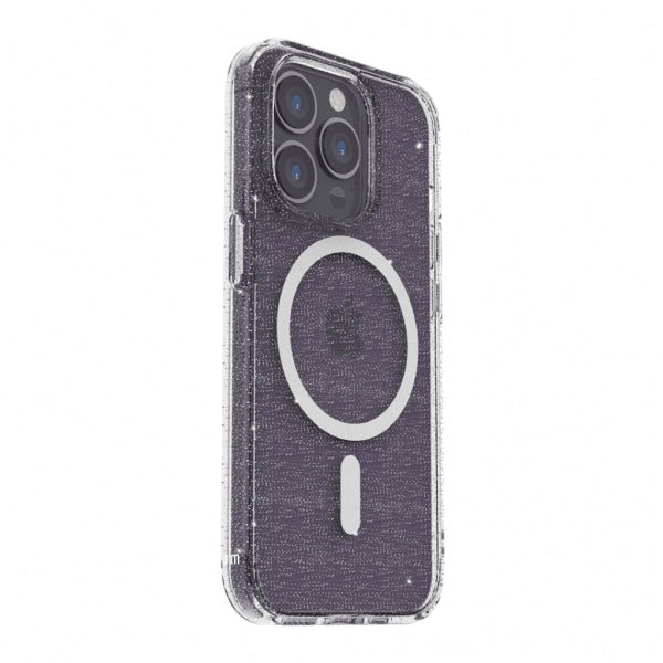 Just Mobile iPhone 14 Pro Cover TENC BlingBling MagSafe Transparent