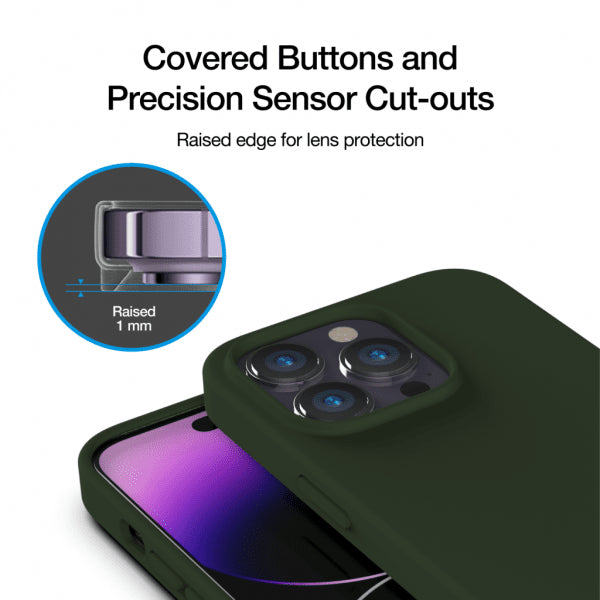 Just Mobile iPhone 14 Pro Cover TENC Silicone MagSafe Grøn