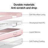 Just Mobile iPhone 14 Cover TENC Silicone MagSafe Rosa