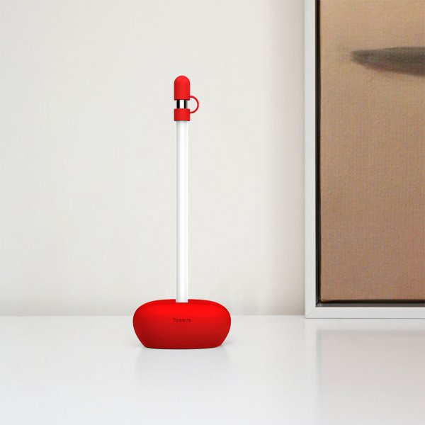 Baseus Apple Pencil Silikoneholder Rød